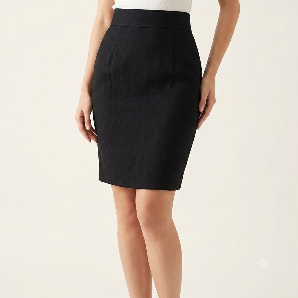 Vintage Moschino Cheap & Chic Skirt Womens 6 Black 90s Minimalist Italy